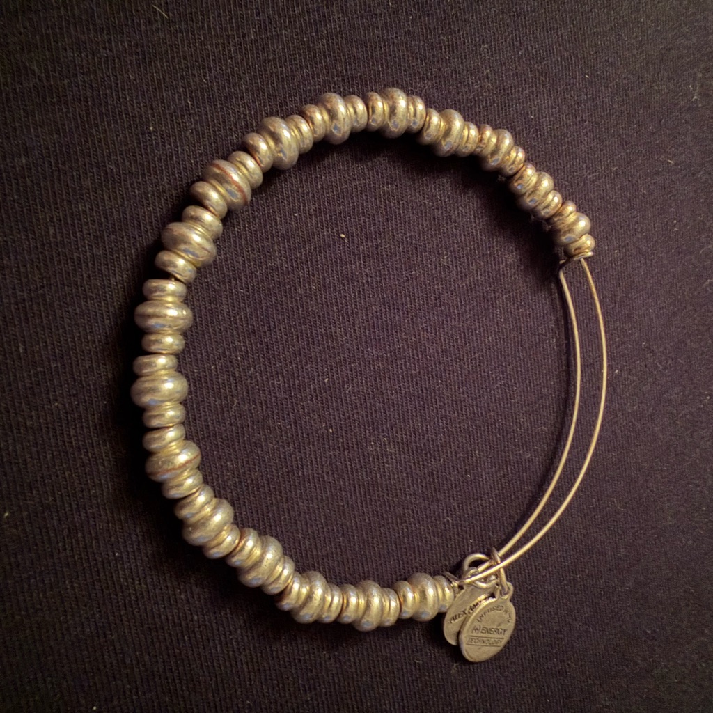 Alex And Ani Silver Metallic Beaded Bracelet